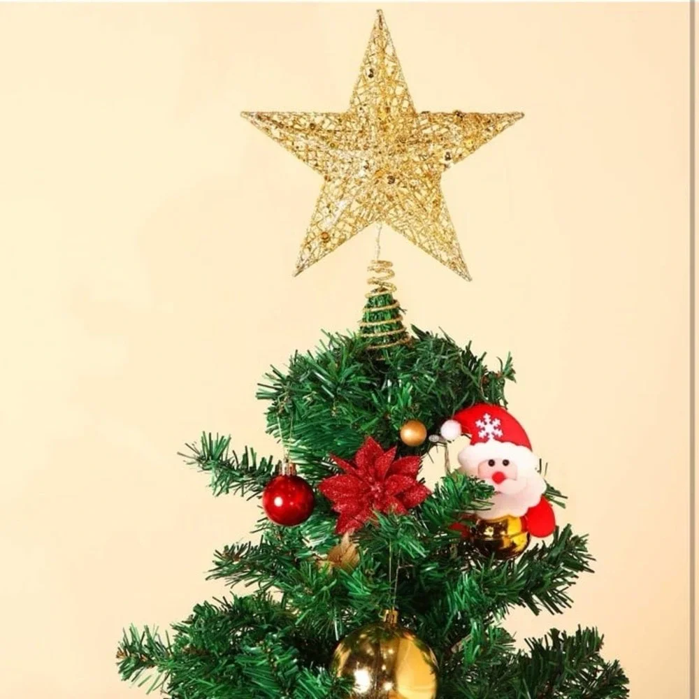 10 Inches‎ Christmas Tree Star Topper Xmas Tree Topper Star Christmas Decoration
